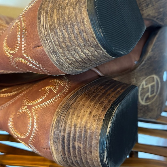 Cowboy Boots Roper Riley Scroll Embroidery Snip Toe Womens Brown Size 5 - Picture 6 of 6